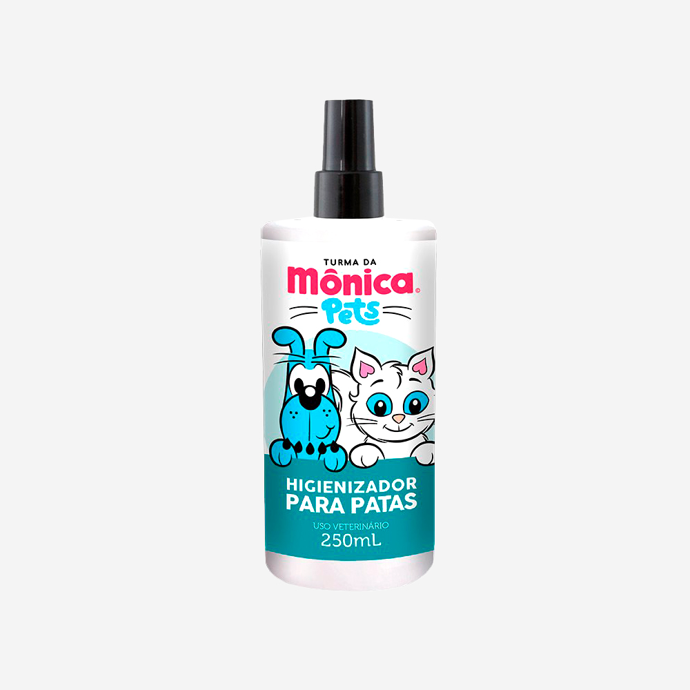 Higienizador para Patas Turma da Mônica Pets para Cães e Gatos