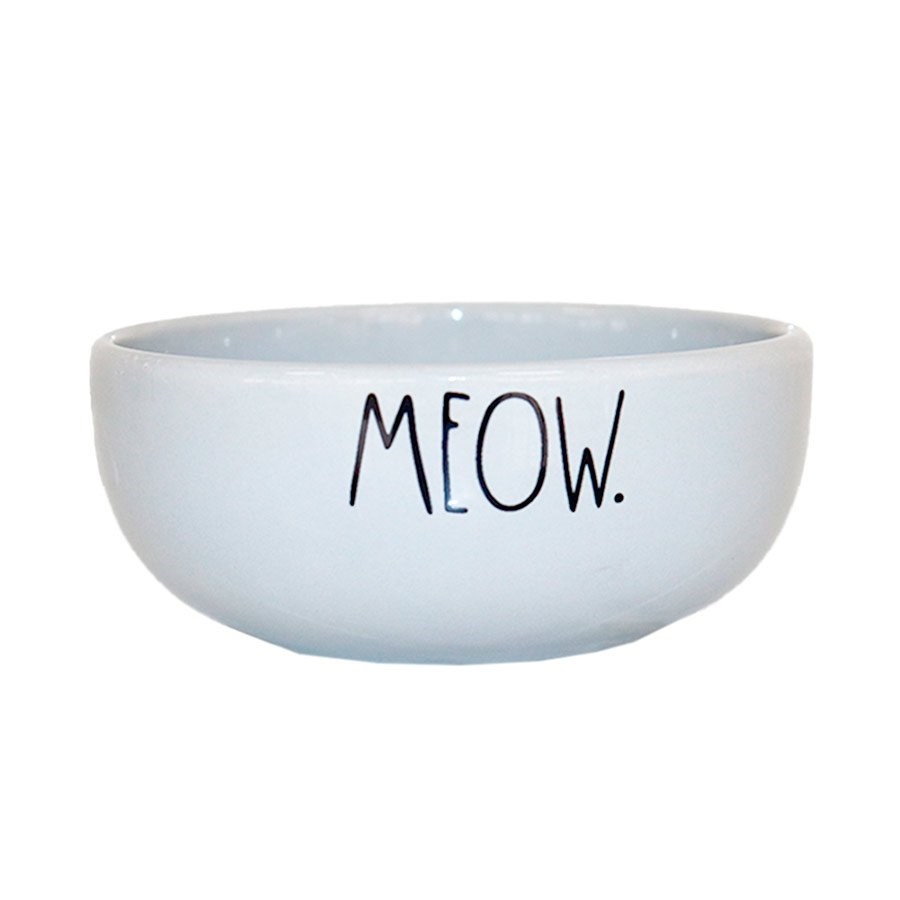 Comedouro Pet Injet Cerâmica Meow Cinza para Gatos