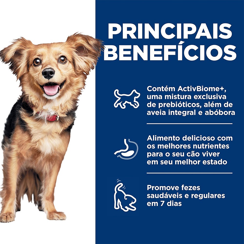 Ração Hill's Science Diet Digestão Perfeita Pequenos e Mini para Cães Adultos sabor Frango