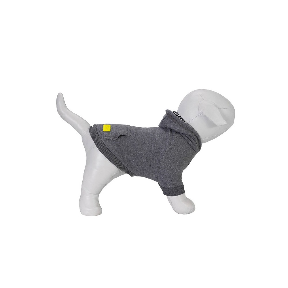 Casaco de Moletom Urban Puppy Com Capuz Cinza para Cães e Gatos