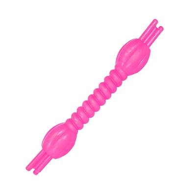 Brinquedo Furacão Pet Bastão Torcido de Borracha Maciça Rosa para Cães U