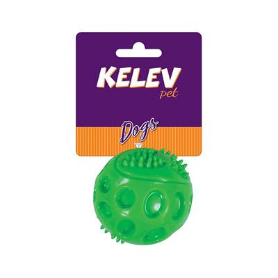 Brinquedo Jambo Kelev Bola TPR Sound Verde para Cães U