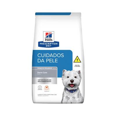 Ração Hill's Prescription Diet para Cães Adultos Pedaços Pequenos - Cuidados da Pele 7,5kg