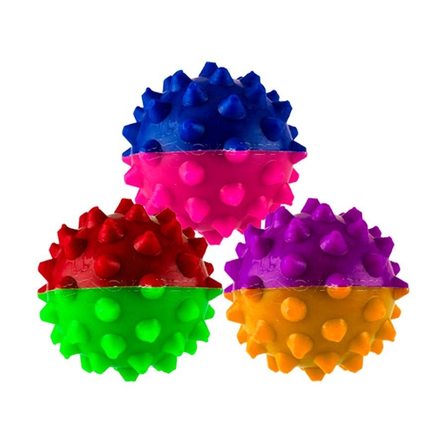 Brinquedo Art Injet Bola Borracha Injetada 100mm com Cravo Oca para Cães - Cores Sortidas