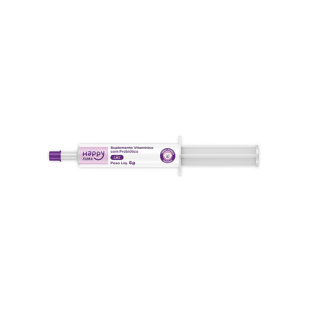 Suplemento Vitamínico com Probiótico Happy Flora para Cães
