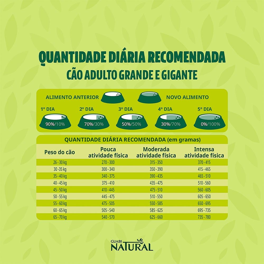 Ração Guabi Natural para Cães Adultos Raças Grandes sabor Salmão e Cevada