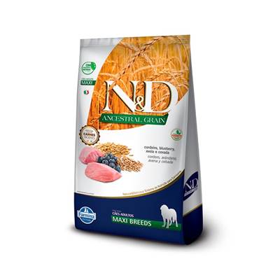 Ração N&D Ancestral para Cães Adultos Maxi sabor Cordeiro 10,1kg