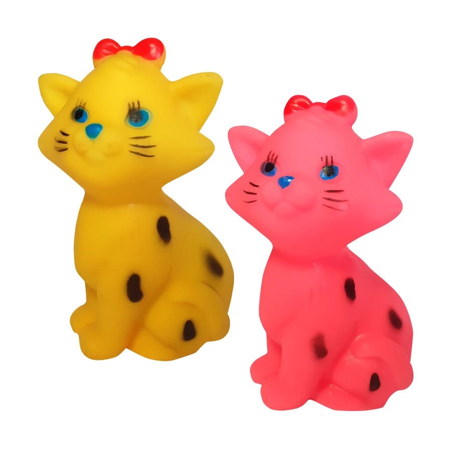Brinquedo Napi Mordedor Gato com Laço para Cães - Cores Sortidas