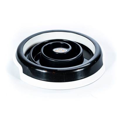 Comedouro Truqys Slow Food para Cães e Gatos Preto M