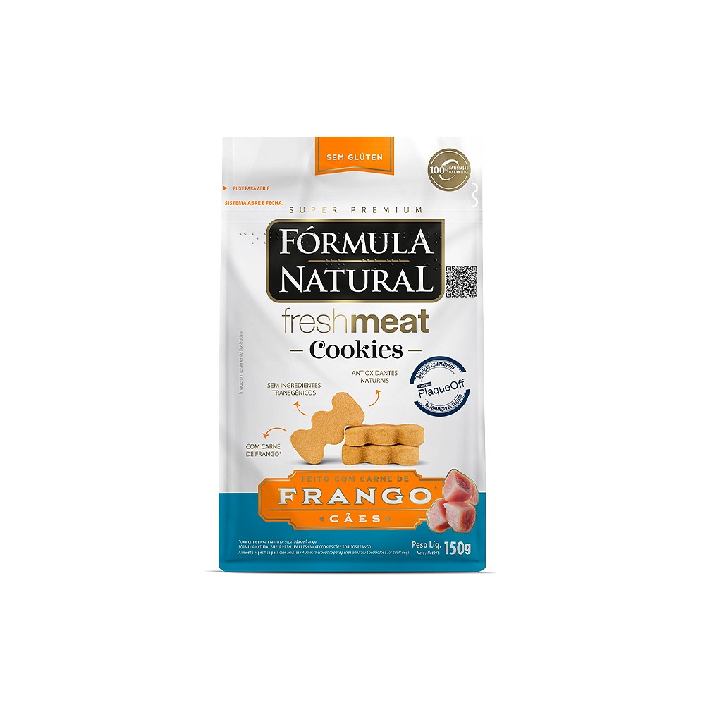 Biscoito Fórmula Natural Fresh Meat Cookie para Cães Adultos sabor Frango