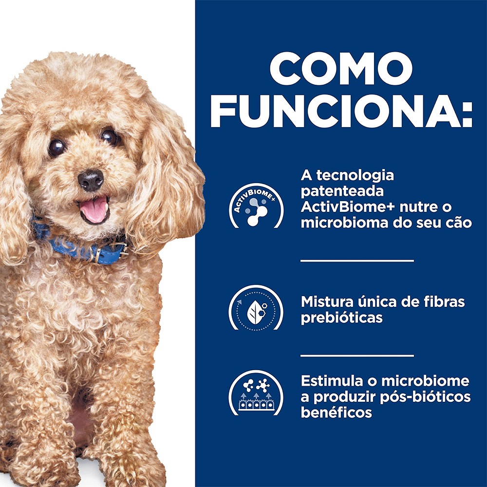 Ração Hill's Prescription Diet Gastrointestinal Biome Pedaços Pequenos para Cães
