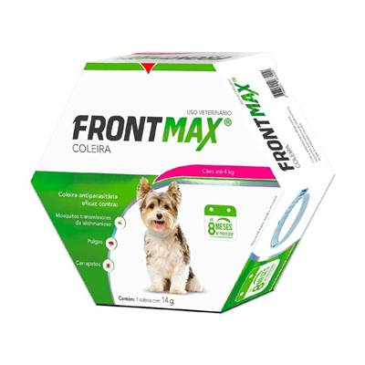Coleira Antiparasitária Frontmax para Cães acima de 4kg
