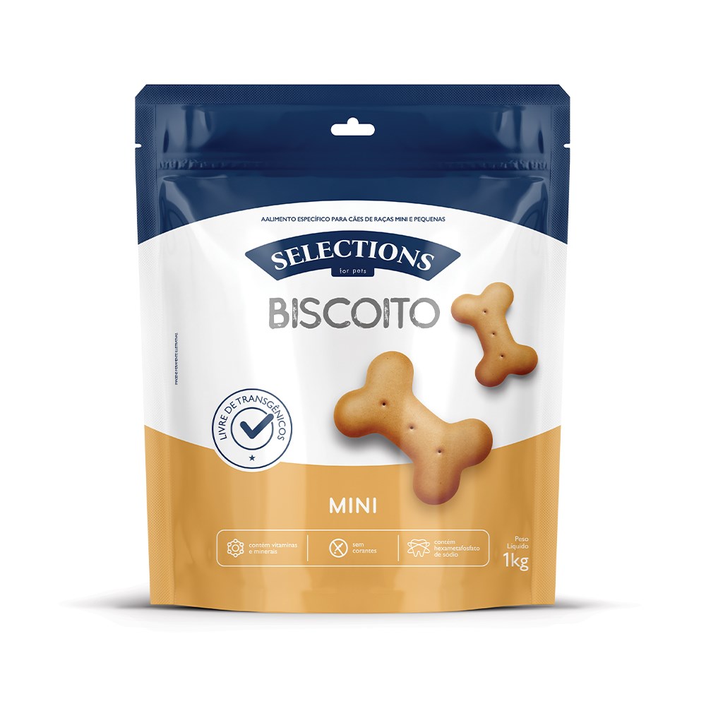 Biscoito Selections For Pets Mini para Cães Adultos