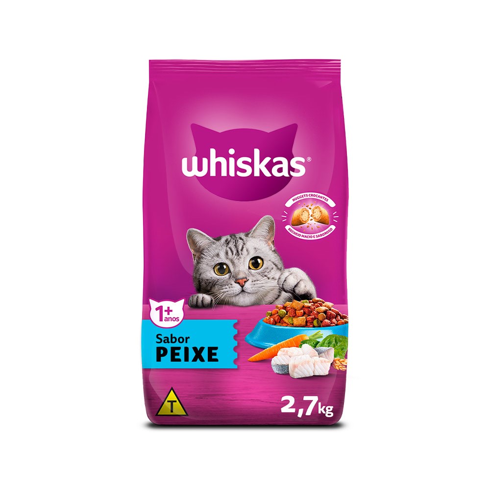 Ração Whiskas para Gatos sabor Peixe 