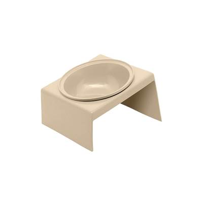 Comedouro ou Bebedouro Furacão Pet Com Suporte Bege U