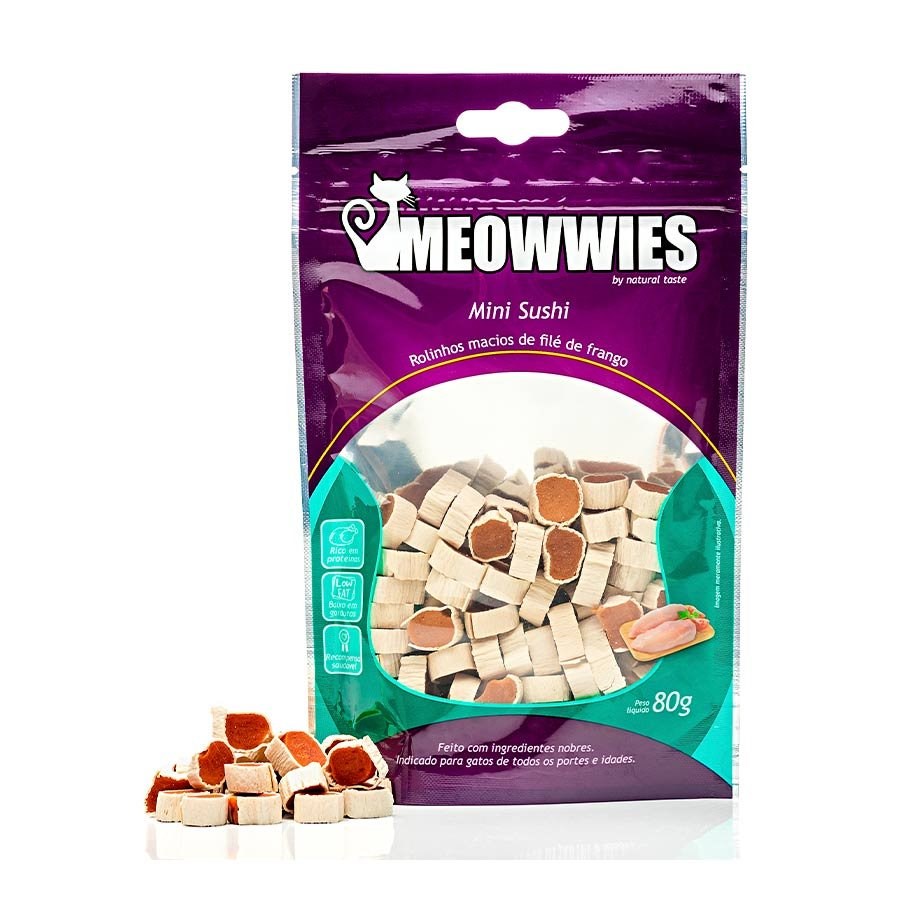 Snack Meowwies Mini Sushi para Gatos