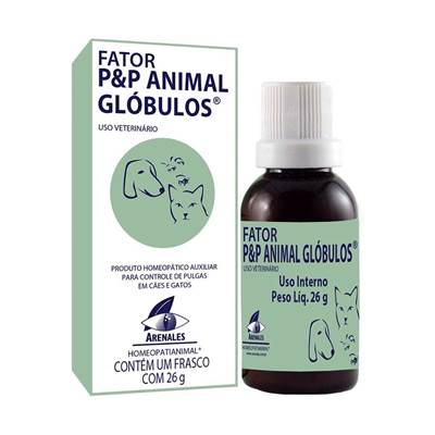 Medicamento Homeopático Arenales Fator P e P Animal Glóbulos 26g