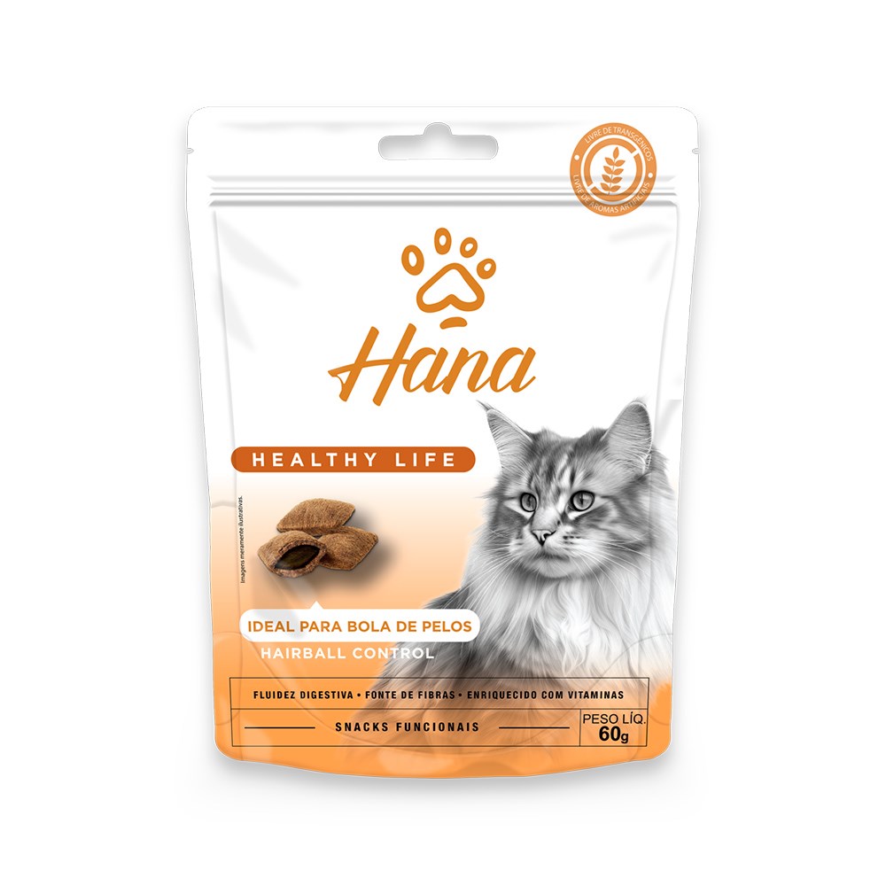 Snack Hana Nuggets Hairball Control para Gatos