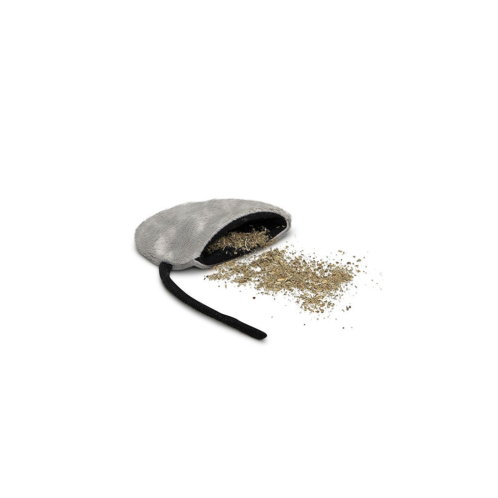 Brinquedo Cansei de Ser Gato Ratinho com Catnip Cinza