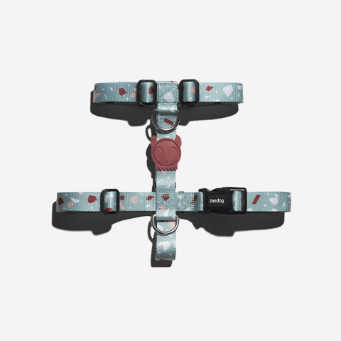 Peitoral para Cachorros H Terrazzo Green | Zee.Dog