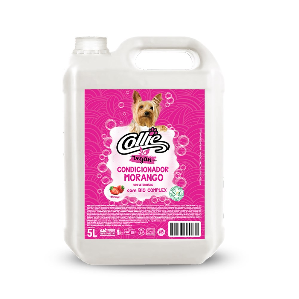 Condicionador Collie Vegan Morango para Cães
