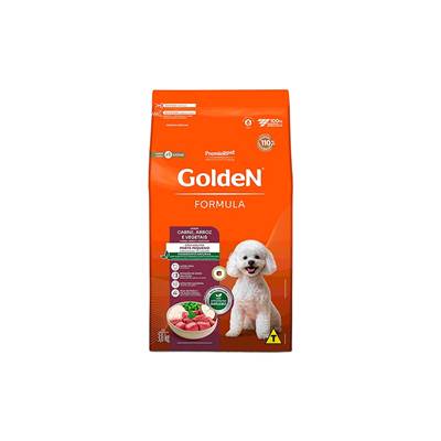 Ração Golden Fórmula Mini Bits para Cães de Pequeno Porte Adultos sabor Carne & Arroz