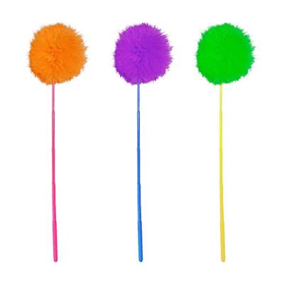 Brinquedo Napi Vara Bola Pompom para Gatos - Cores Sortidas U