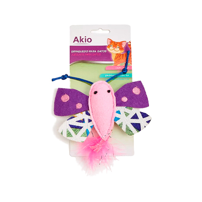 Brinquedo Akio Borboleta de Feltro para Gatos U