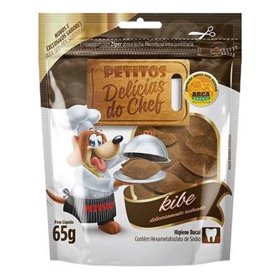Snack Petitos Para Cães Chef Sabor Kibe 65g