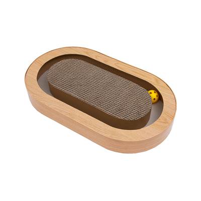 Arranhador Tutelo Interativo Oval com Catnip para Gatos U