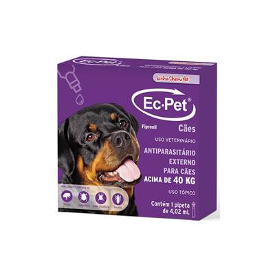 Antipulgas e Carrapaticida Ec-Pet Chemitec para Cães acima de 40kg 1 pipeta