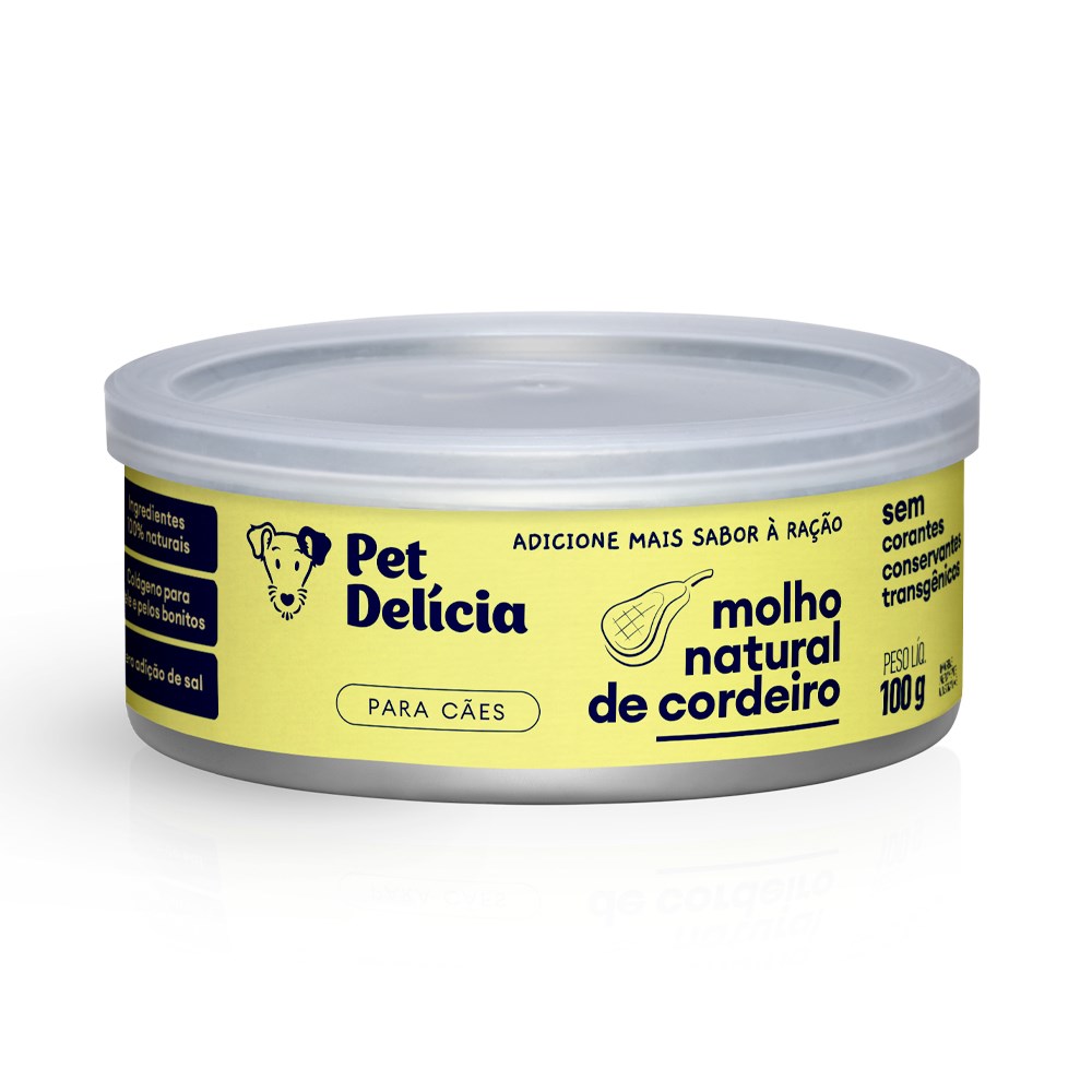 Molho Natural Pet Delícia sabor Cordeiro para Cães