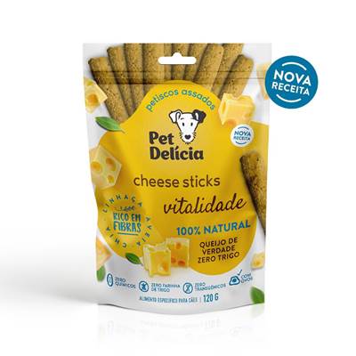 Petisco Pet Delícia Cheese Sticks 120g