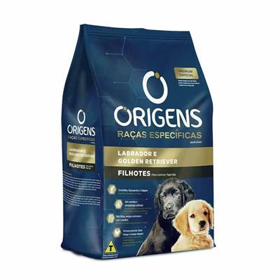 Ração Origens Raças Especificas para Labrador e Golden Retriever Filhotes