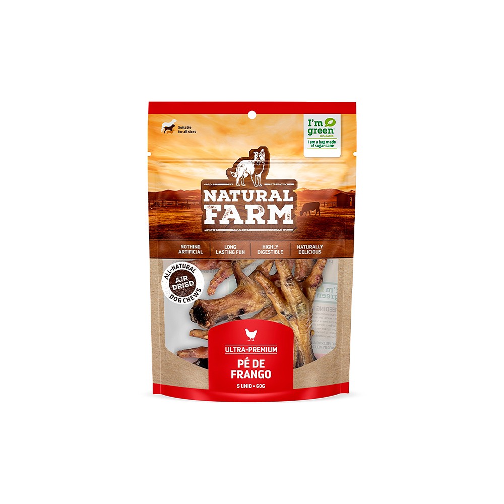 Osso Natural Farm Ultra Premium Pé de Frango para Cães