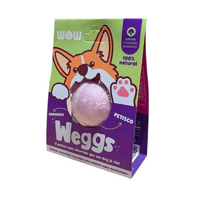 Petisco Natural Wow Weggs para Cães Sabor Lombinho U