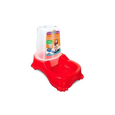 Alimentador Automático Duplo Pet Injet para Cães Vermelho U