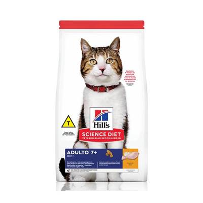 Ração Hill's Science Diet para Gatos Adultos 7+ 3kg
