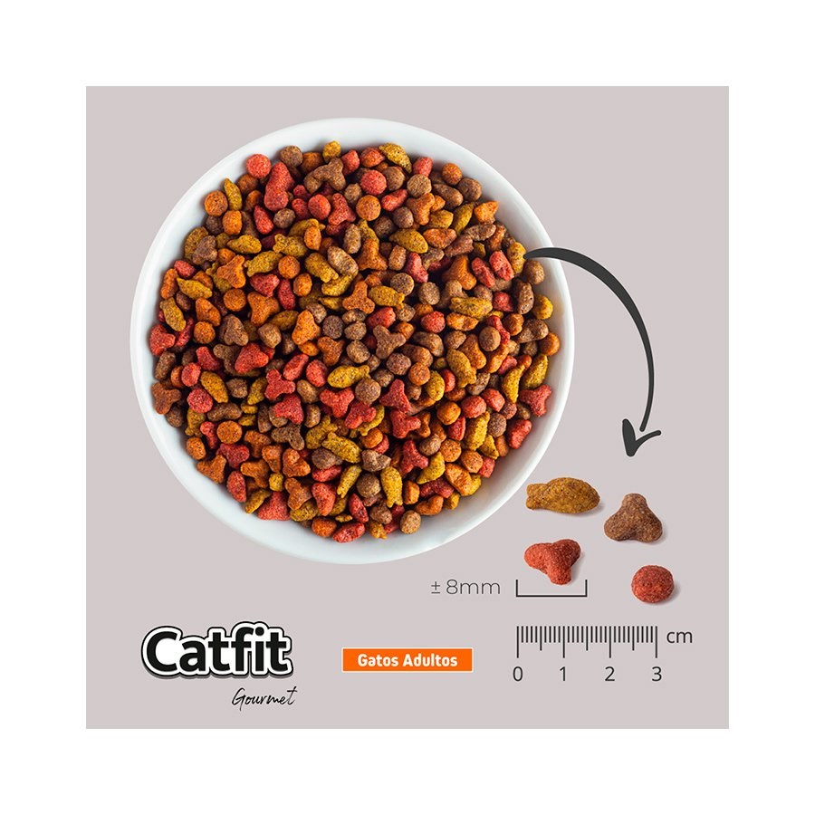Ração Catfit Gourmet Blend de Carnes para Gatos Adultos