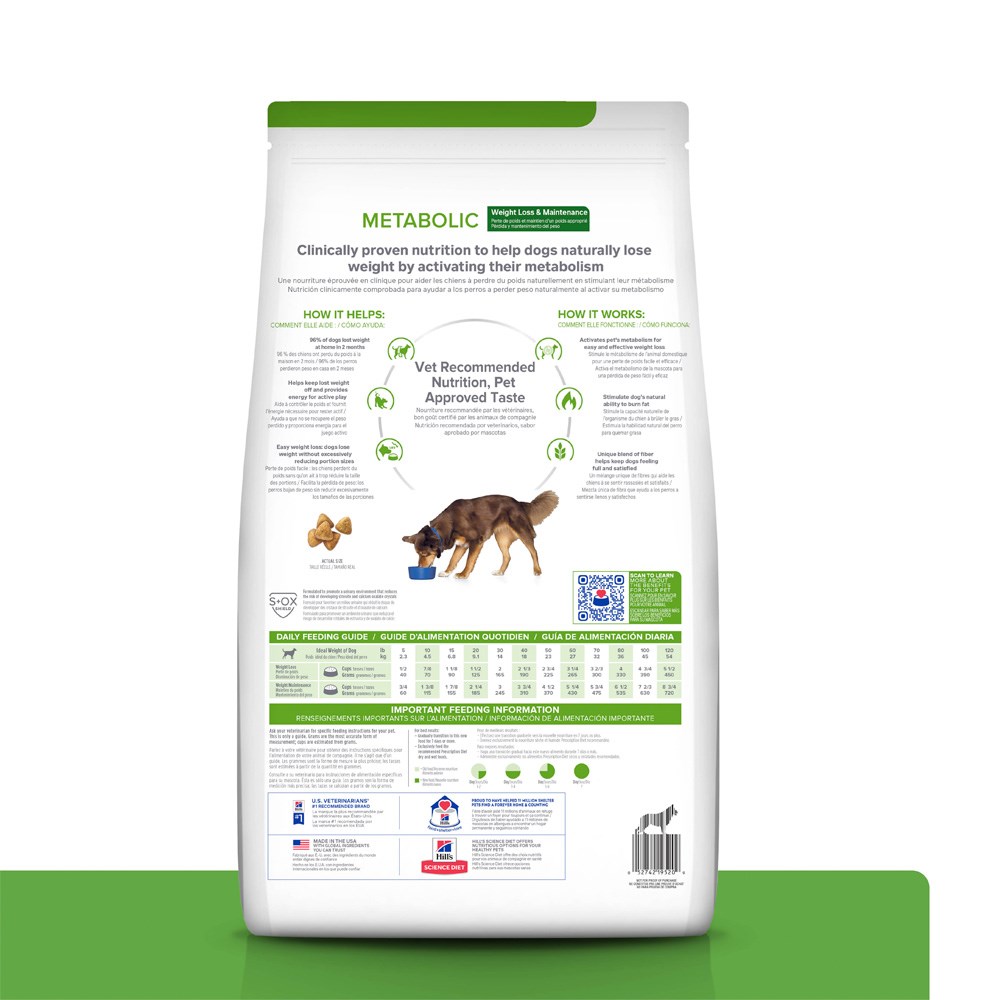 Ração Hill's Prescription Diet Metabolic para Cães - Obesidade