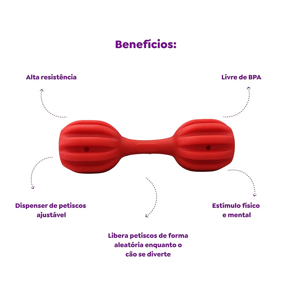 Brinquedo Amicus Fun Toys Pet Fit Vermelho para Cães