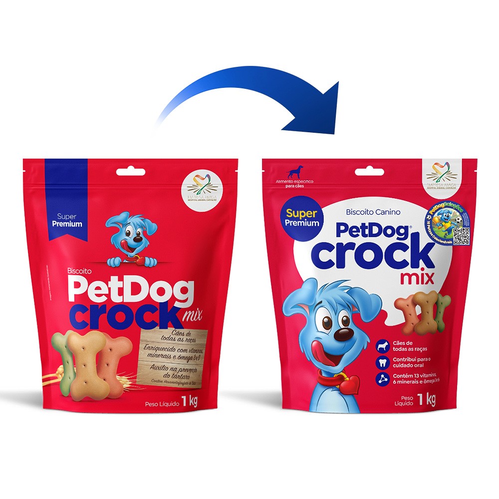 Biscoito Pet Dog Crock Mix para Cães