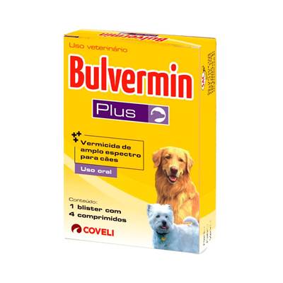Vermífugo Bulvermin Plus Coveli 4 unidades