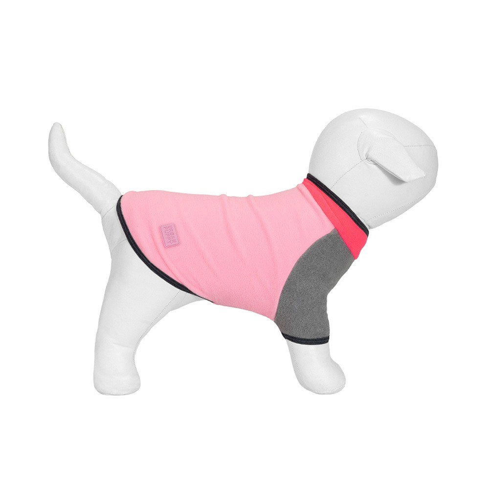 Casaco Urban Fleece com Gola Rosa para Cães e Gatos