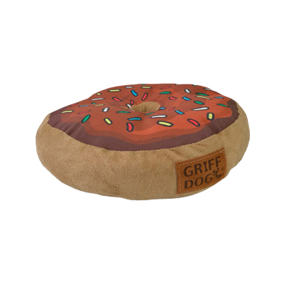 Almofada Griff Dog para Cães Donut Marrom U