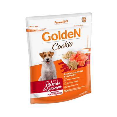 Golden Cookie para Cães Adultos sabor Salmão e Quinoa 350g