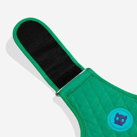 Peitoral para Cachorros Air Mesh Ajustável Velvet Vibes Vert | Zee.Dog