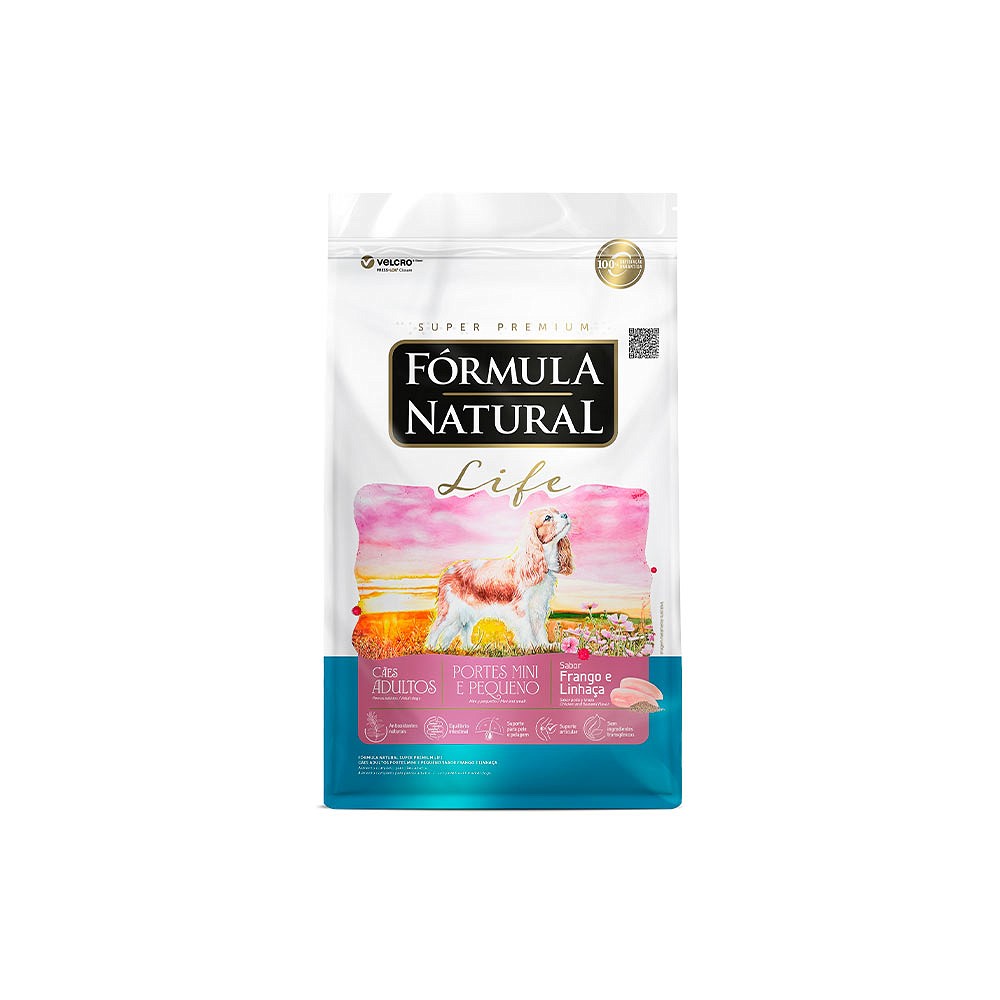 Ração Fórmula Natural Life para Cães Adultos Raças Mini e Pequeno