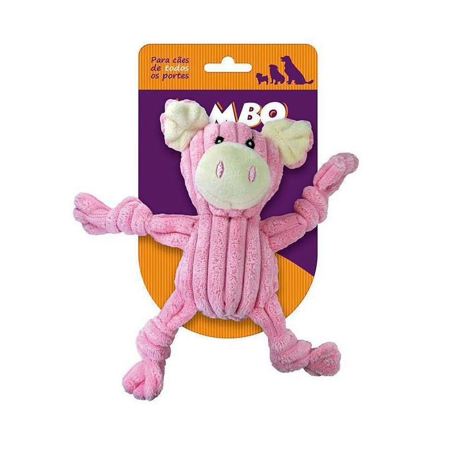 Brinquedo Jambo Mini Knot Pig Rosa para Cães