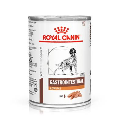 Ração Úmida Royal Canin Lata Veterinary Diet Gastrointestinal Low Fat para Cães Adultos 410g